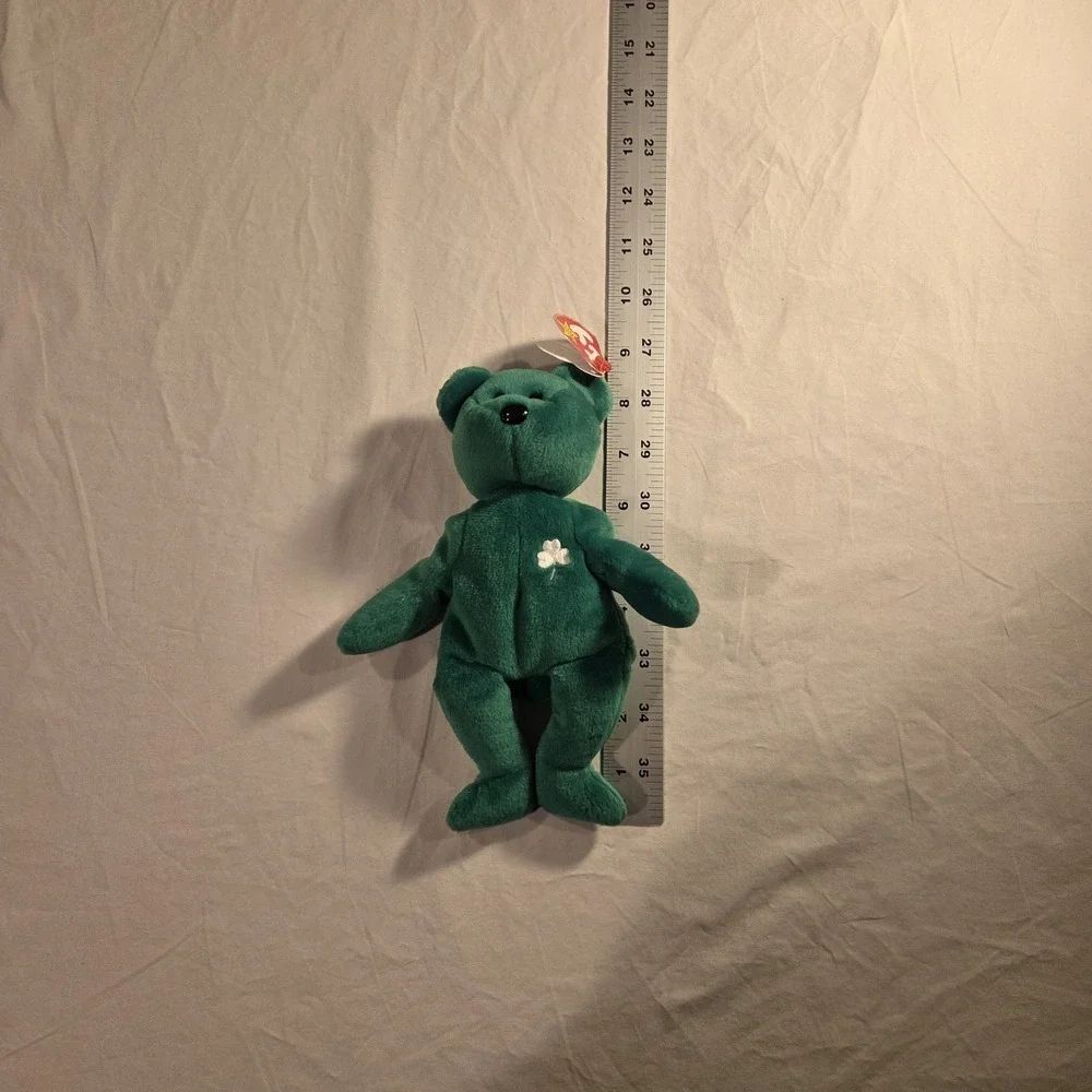 Ty Beanie Baby Erin The Bear 1997 Retired Plush Toy With Errors